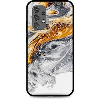 TopQ LUXURY Samsung A32 pevný Marble šedo-zlatý 61808 (Sun-61808)