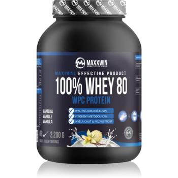 Maxxwin 100% Whey 80 Protein syrovátkový protein v prášku příchuť Vanilla 2200 g