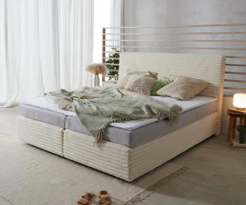 Boxspring postel Dream-Well 180x200 cm plyšový manšestr