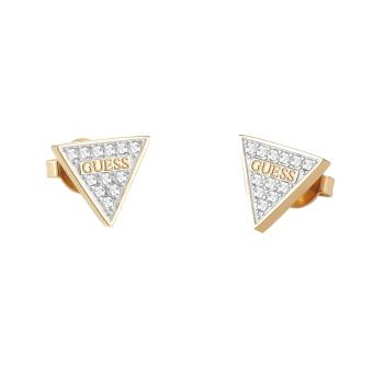 Guess Třpytivé pozlacené náušnice s krystaly Studs Party JUBE02156JWYGT/U