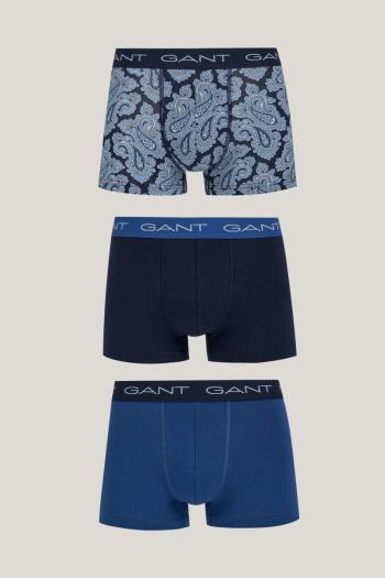 SPODNÍ PRÁDLO GANT PAISLEY TRUNK 3-PACK EVENING BLUE