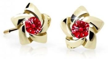 Cutie Jewellery Zlaté dětské náušnice C2201-30-X-1 červená