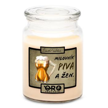 Svíčka Milovník piva a žen (Vůně svíčky: Vanilka)