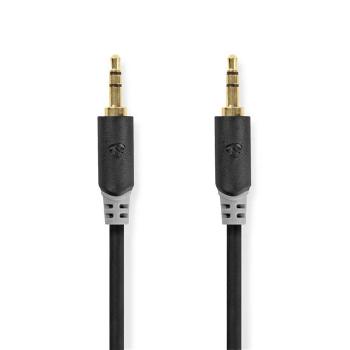 NEDIS ND-CABW22000AT20 STEREO AUDIO KABEL, 3,5MM, ZASTRCKA, 3,5MM ZASTRCKA, POZLATENA, 2M