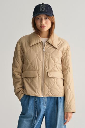 BUNDA GANT QUILTED COLLARED JACKET DARK KHAKI