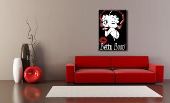 Ručně malovaný POP Art Betty Boop 1 dílný 70x100cm