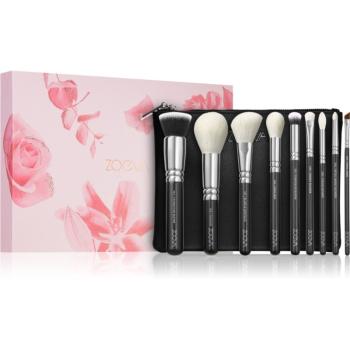 ZOEVA The Complete Brush Set sada štětců s taštičkou 9 ks