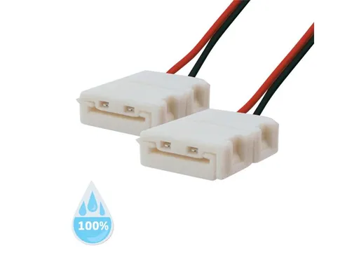 Spojka nepájivá pro LED pásek 3528, 2835 30,60LED/m 8mm s vodičem, voděodolný IP68