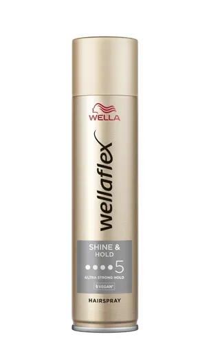 Wella Wellaflex Shine & Hold lak na vlasy s extra silnou fixací pro lesk 250 ml