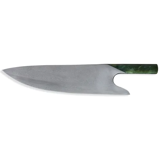Kuchařský nůž THE KNIFE JADE DAMASCUS 26 cm, zelená, Güde