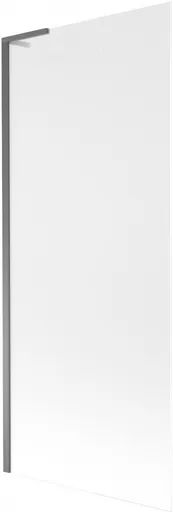 MEXEN/S Next L vanová zástěna FIX 80 x 150, dekor, grafit metal 895-080-000-03-30-95