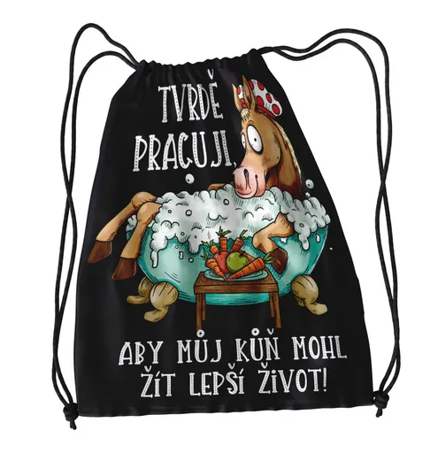 Vak na záda Tvrdě pracuji pro koně