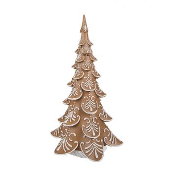 Vánoční perníkový stromek s Led světýlky Gingerbread Tree - 26*23*42 cm 6PR3905GG