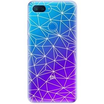 iSaprio Abstract Triangles 03 - white pro Xiaomi Mi 8 Lite (trian03w-TPU-Mi8lite)