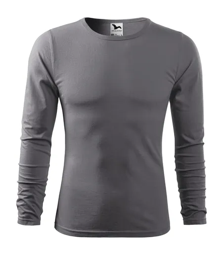 MALFINI Pánské tričko s dlouhým rukávem Fit-T Long Sleeve - Ocelově šedá | 2XL