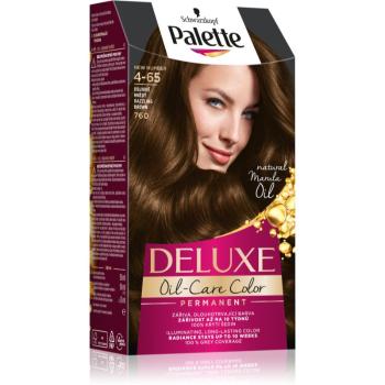 Schwarzkopf Palette Deluxe permanentní barva na vlasy odstín 4-65 Oslnivě hnědý 1 ks