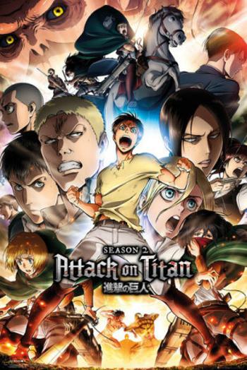 Plakát 61x91,5cm - Attack On Titan Season 2 - Season 2 Collage Key Art