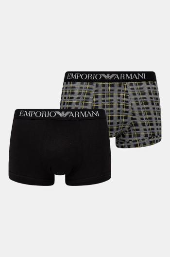 Boxerky Emporio Armani Underwear 2-pack pánské, černá barva, 111210 4F504