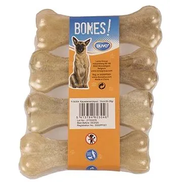 Duvo+ Bones! Lisovaná buvolí kost 10cm 4ks (5413794603046)