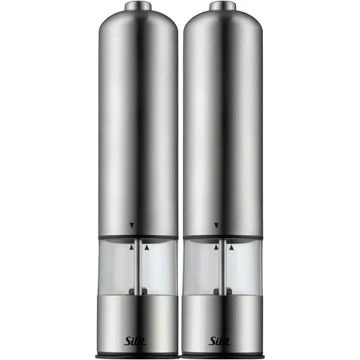 Sada elektrických mlýnků na sůl a pepř SILIT, sada 2 ks, nerezová ocel, WMF