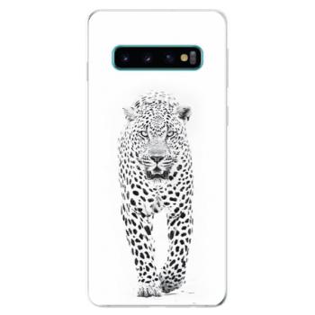 Odolné silikonové pouzdro iSaprio - White Jaguar - Samsung Galaxy S10