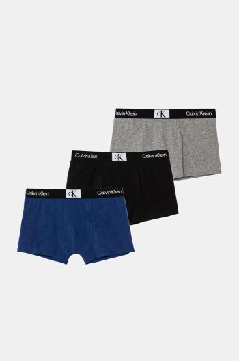 Dětské boxerky Calvin Klein Underwear 3-pack modrá barva, B70B700486