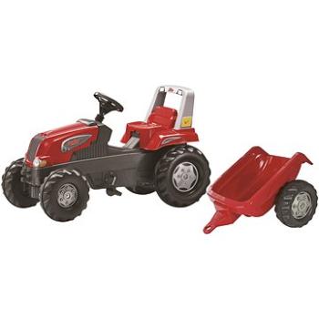 Rolly Toys Šlapací traktor Rolly Junior s vlečkou červený (4006485800315)