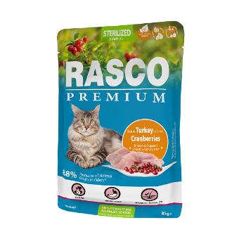 Kapsička Rasco Premium Cat Adult Sterilized Turkey in Gravy 85g