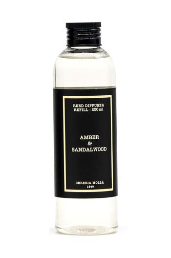 Náhradní náplň do aroma difuzéru Cereria Molla Amber and Sandalwood 200 ml