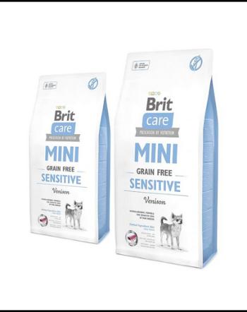 BRIT Care Dog Mini Grain Free Sensitive hrana uscata caini adulti de talie mica, cu vanat 14 kg (2 x 7 kg)