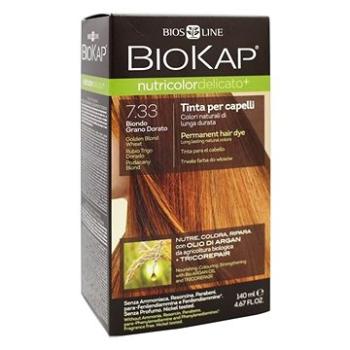 BIOKAP NUTRICOLOR DELICATO - Barva na vlasy - 7.33 Delicato Golden Blond Wheat Gentle Dye - 140 ml (8030243011244)