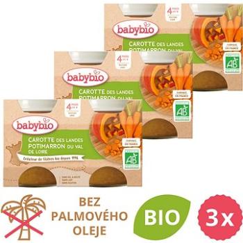 BABYBIO Mrkev a dýně 3× (2× 130 g) (BABY11791s)