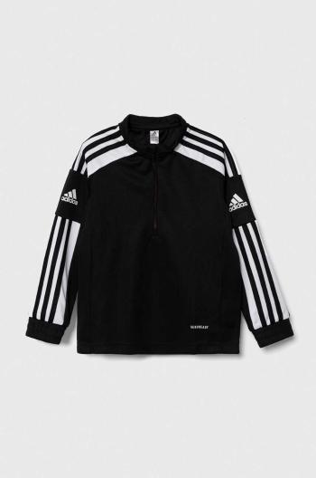 Dětská mikina adidas Performance SQ21 TR TOP Y černá barva, vzorovaná