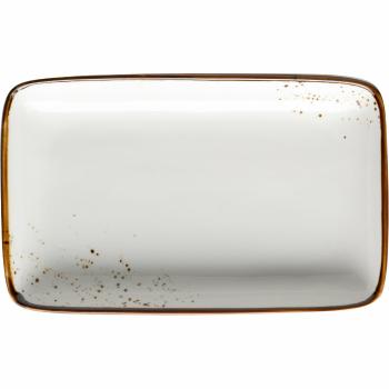 Mäser Tavă dreptunghiulară Pintar Puncte maro alb21 x 13 x 3 cm