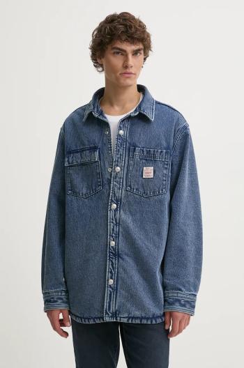 Džínová bunda Levi's pánská, modrá barva, přechodná, oversize, A8582