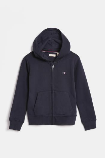 MIKINA GANT SHIELD ZIP HOODIE EVENING BLUE