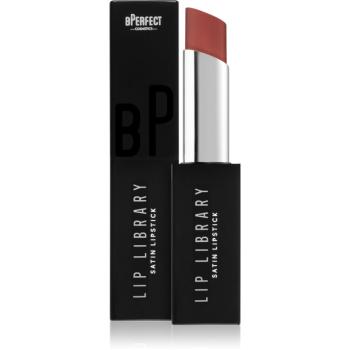 BPerfect Lip Library Satin krémová rtěnka odstín Revenge 3 g