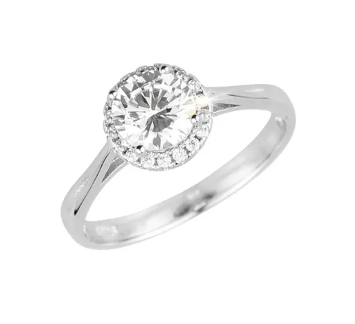 Evolution Group - Pavona Luxusní stříbrný prsten s čirými zirkony 15008.1 crystal 58 mm