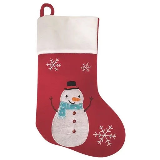 Mikulášská dekorační punčocha 25 x 40 x 2 cm + poutko