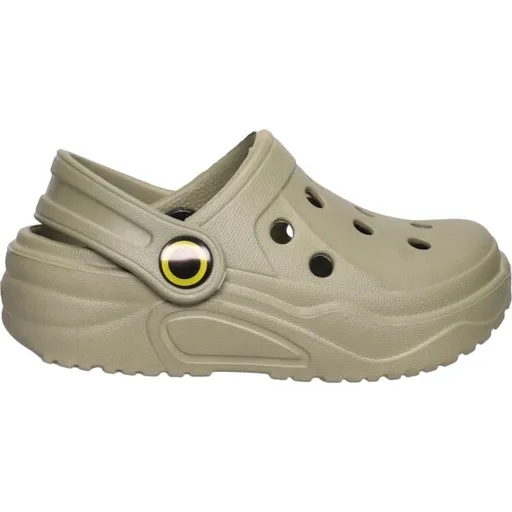 Oldcom CROCOLINO Dětské pantofle, khaki, velikost