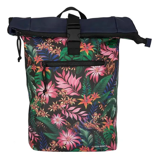 Velký rolovací batoh New Rebels Tropic - tmavě modrá