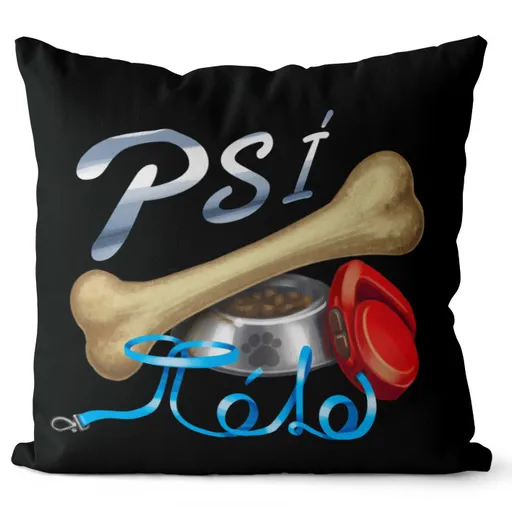 Polštář Psí táta (Velikost: 55 x 55 cm)
