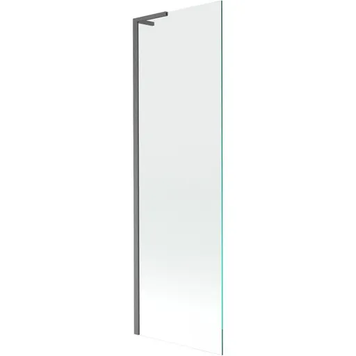 MEXEN/S Next L vanová zástěna FIX 60 x 150, transparent, grafit kartáčovaná 895-060-000-03-00-66