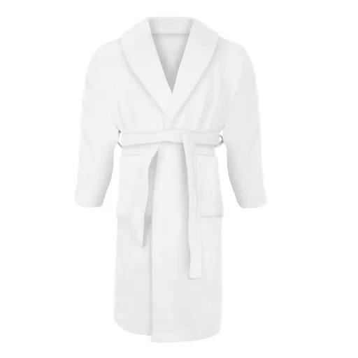 Profod Bavlněný velurový župan - Bílá | L