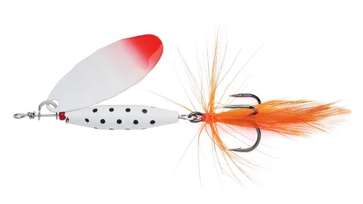 Abu garcia třpytka reflex white sinking redhead - 4,5 cm 7 g