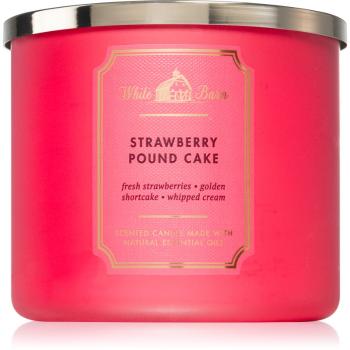 Bath & Body Works Strawberry Pound Cake vonná svíčka 411 g