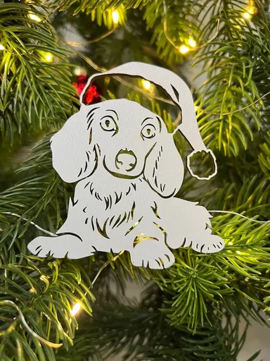 Vsepropejska Vánoční baňka s jezevčíkem – ozdoba na stromeček Typ: Baňka 4