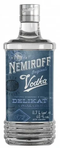 Nemiroff Delikat premium extra smooth Ukraine vodka 40% 0,7l