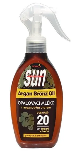 Opalovací mléko s BIO arganovým olejem SPF 20