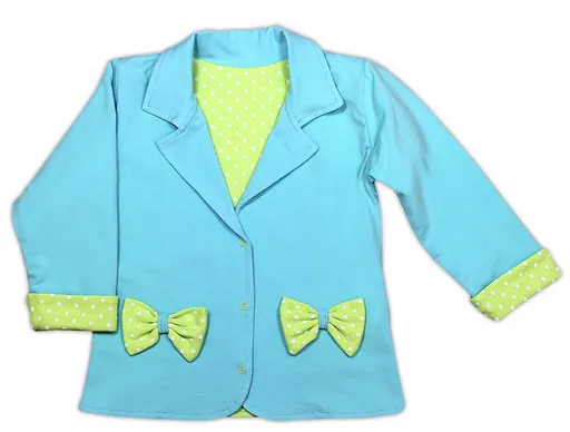 Nicol Kabátek/sáčko KVĚTINKA - sv. modrá, vel. 86